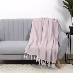 Linnea Zigzag plaid 120 x 150 cm Rose