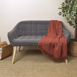 Linnea Sofia plaid 130 x 160 cm Coton Rouge