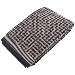 Linnea Pied-de-poule, 100 x 150 cm, Coton, Gris, 1 pièce(s)