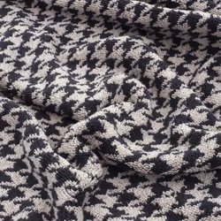 Linnea Pied-de-poule 100 x 150 cm Coton Gris 1 pièce(s)