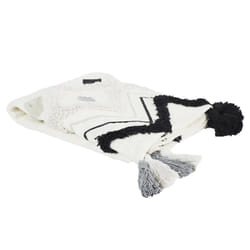 Linnea Jaipur plaid 130 x 150 cm Coton Noir
