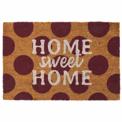 Paillasson 40x60 cm HOME SWEET HOME Accueillez vos invités comme il se doit en égayant votre entrée avec le paillasson HOME S ...