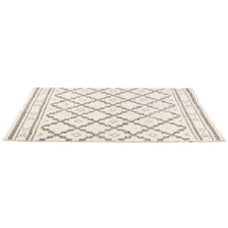 Linnea - Tapis de salon 120x170 cm marmelade motif losange beige