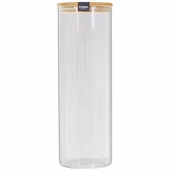 Boite de rangement 30x10 cm Organisez votre cuisine grâce à ces bocaux de rangement en verre et en bambou. Rangez le sucre, l ...