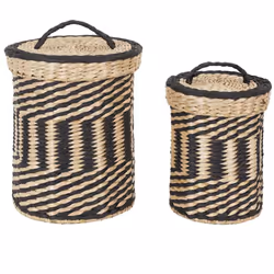 Lot de 2 paniers de rangement avec couvercle Décorez et rangez en même temps avec ce lot de 2 paniers de rangement. Par leur  ...