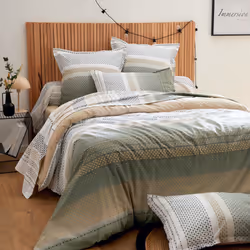 Linnea Niagara, Drap de lit, 180 x 290 cm, Vert, 115 g/m², Niagara, France
