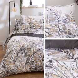 Linnea Sumatra Gris 50 x 70 cm Coton