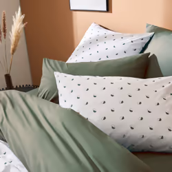 Linnea Alex housse de couette Vert Coton 280 x 240 cm