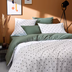 Linnea Alex, Vert, Coton, 115 g/m², Alex, France, 65 x 65 cm
