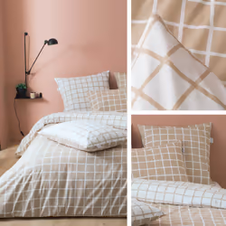 Linnea DDM MAX housse de couette Beige Coton 280 x 240 cm