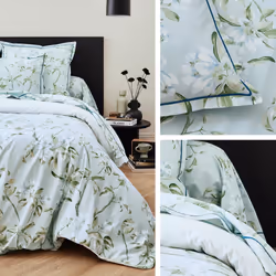 Linnea Eléna Vert 65 x 65 cm Coton