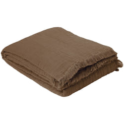 Linnea Brehat plaid 125 x 180 cm Coton Marron