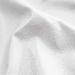Tissu dameublement simili cuir uni KARIA laize 140 cm blanc