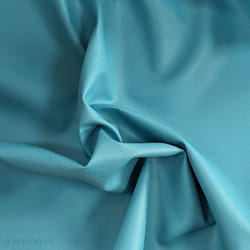 Tissu dameublement simili cuir uni KARIA laize 140 cm bleu Turquoise