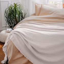 Linnea Brehat, Coton, Blanc, 300 g/m², Portugal, 270 x 250 cm, 2,21 kg