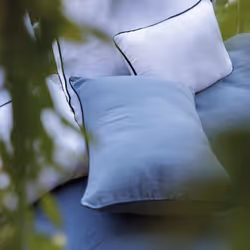 Linnea Prélude Bleu 55 x 110 cm Coton, Lin