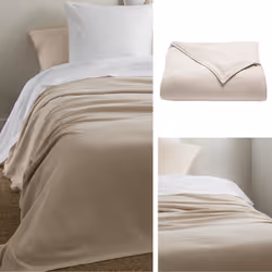 Linnea Riviera plaid 220 x 240 cm Coton Beige