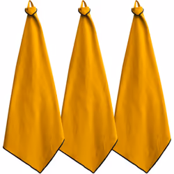 Lot de 3 torchons de cuisine 50x70 cm HONO jaune Curry Avec la collection Hono, donnez une touche de raffinement discret à vo ...