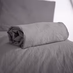 Linnea Micro lavée, Eponge, 140 x 190 cm, Gris, 100 g/m², Micro lavée, Pakistan