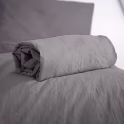 Linnea Micro lavée, Eponge, 160 x 200 cm, Gris, 100 g/m², Micro lavée, Pakistan