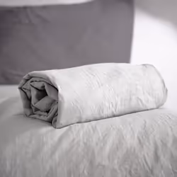 Linnea Micro lavée, Eponge, 140 x 190 cm, Gris, 100 g/m², Micro lavée, Pakistan