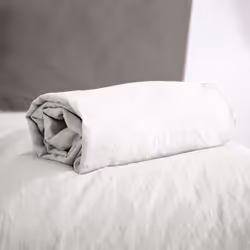 Linnea Micro lavée, Eponge, 140 x 190 cm, Blanc, 100 g/m², Micro lavée, Pakistan