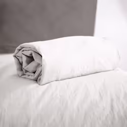 Linnea Micro lavée, Eponge, 160 x 200 cm, Blanc, 100 g/m², Micro lavée, Pakistan