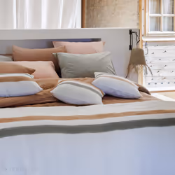 Linnea Aria Blanc 40 x 60 cm Coton, Lin