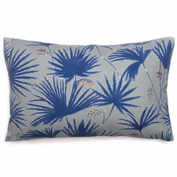 Linnea Palawan, Bleu, Coton, Lin, 165 g/m², Palawan, Portugal, 40 x 60 cm