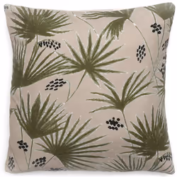 Linnea Palawan, Beige, Coton, Lin, 165 g/m², Palawan, Portugal, 45 x 45 cm