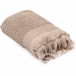 Serviette de toilette 50x90 TETHYS en micro-coton beige Chanvre Transformez votre salle de bain en un véritable havre de bien ...