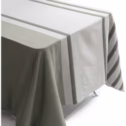 Nappe rectangulaire 160x300 cm ASKEL vert Sauge Apportez une touche d'élégance et de modernité à votre table avec la collecti ...