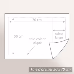 Linnea Gabin Marron 50 x 70 cm Percale