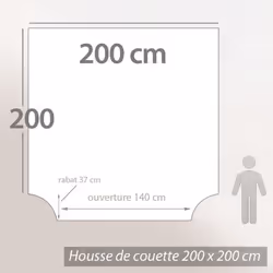 Linnea Cascade housse de couette Multicolore Coton 200 x 200 cm