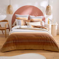 Linnea Niagara, Marron, Coton, 115 g/m², Niagara, France, 50 x 70 cm