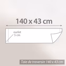 Linnea Pénélope Beige 140 x 43 cm Coton