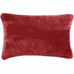 Housse de coussin 40x60 cm piquage points brodés GIPSY en velours rose Pourpre Plongez dans l'élégance et le confort avec la  ...