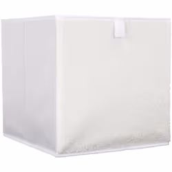 Cube de rangement cartonnée WHITE blanc 27L Cube de rangement pliable blanc. Laissez vous séduire par sa face texturée en bou ...