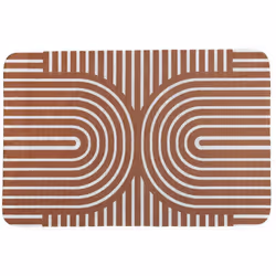Tapis caoutchouc antidérapant MODERN 40x60 cm marron Ce tapis d'intérieur antidérapant fera barrage de toutes les saletés de  ...