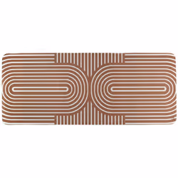 Tapis caoutchouc antidérapant MODERN 50x120 cm marron Ce tapis d'intérieur antidérapant fera barrage de toutes les saletés de ...