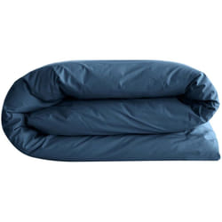 Housse de couette uni percale de coton MANOIR 140x200 cm