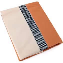 DRAP PLAT MACASSAR Cognac 180x290 CM Tendance et moderne pour ce linge de lit qui vous séduira avec son graphisme bi-couleur ...