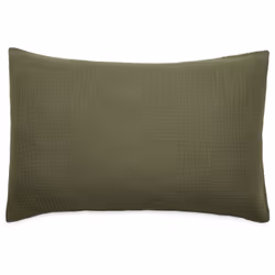 Housse de coussin 40x60 cm 100% coton PAROS vert mousse Ajoutez une touche d'élégance et de confort à votre espace de vie ave ...