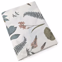 Drap plat 180x290 cm collection FÉÉRIE en percale de coton Plongez dans un jardin enchanté où la nature déploie toute sa sple ...