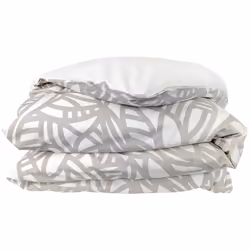 Housse de couette 300x240 cm coton lavé SERENA Beige écru
