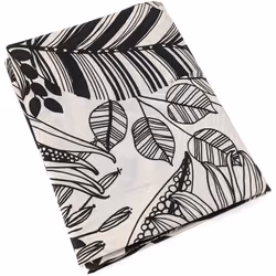 Drap plat 180x290 cm percale de coton ALBA beige/noir Transformez votre chambre à coucher en un jardin luxuriant avec notre c ...