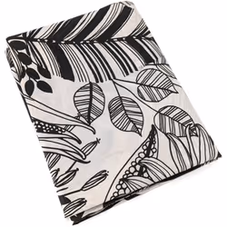 Drap plat 280x325 cm percale de coton ALBA beige/noir Transformez votre chambre à coucher en un jardin luxuriant avec notre c ...