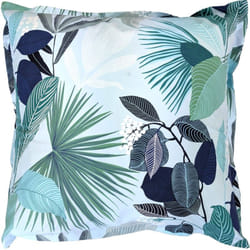 Linnea - Taie d'oreiller percale de coton moorea pacific bleu cobalt 65x65 cm