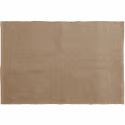 Tapis rectangulaire 60x90 cm pur coton collection MOOREA marron camel Faites l'expérience du confort ultime et de l'élégance  ...