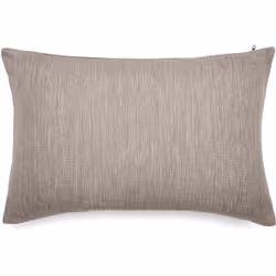 Housse de coussin 50x70 cm collection SYRACUSE tissu Oléfine gris lin Découvrez la parfaite harmonie entre élégance et durabi ...